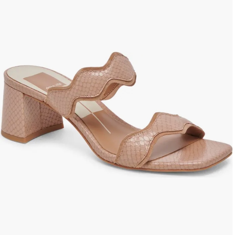 Dolce Vita Pink Scalloped Sandals